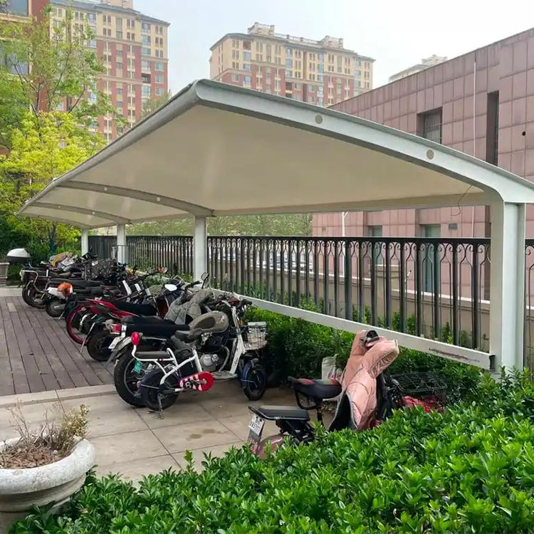 景泰县膜结构电动车棚